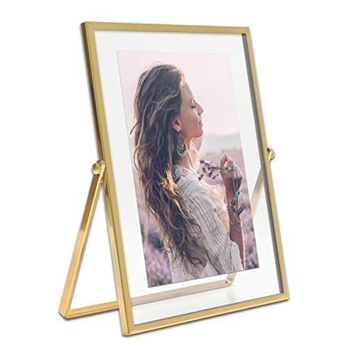 Gold Metal Floating Picture Frame