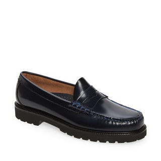 G.H. Bass Originals Larson Lug Sole Penny Loafer in Navy at Nordstrom, Size 7.5 G.H. Bass Originals Larson Lug Sole Penny Loafer in Navy at Nordstrom, Size 7.5