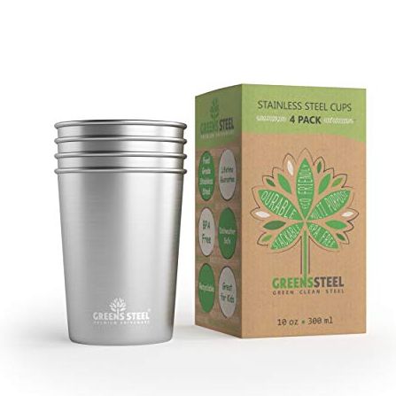 Greens Steel Stainless Pint Cup 