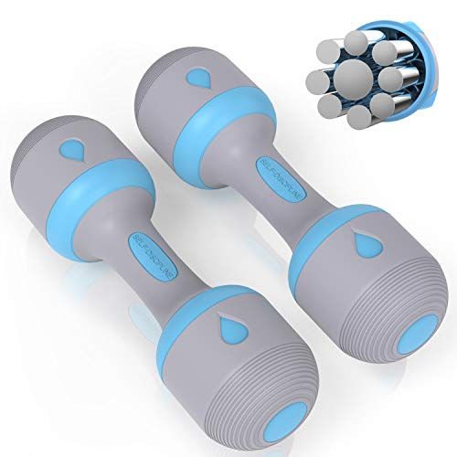 BodyRip Neoprene Hand Weight Dumbbells 2 x 3KG Home Gym Non-Slip Grip Hex Bell 