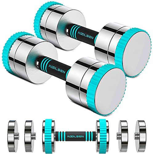 1-10KGS Adjustable Weights Dumbbell Set Multiple Weight Options Non-Slip Handle 