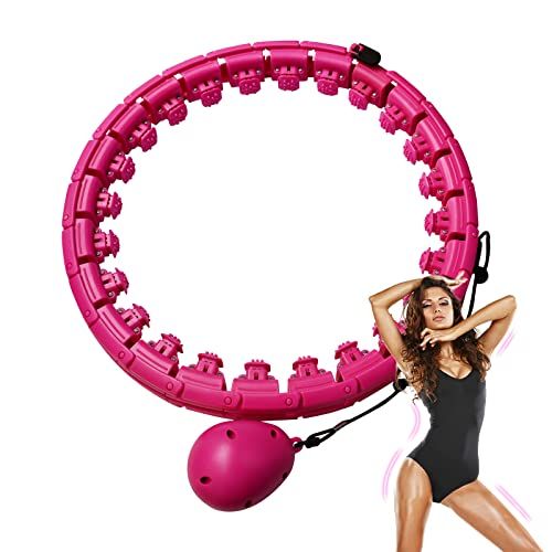 2 Color 24 Knots Fitness Smart Hula Hoop Detachable Hoops Lose Weight Sports UK 
