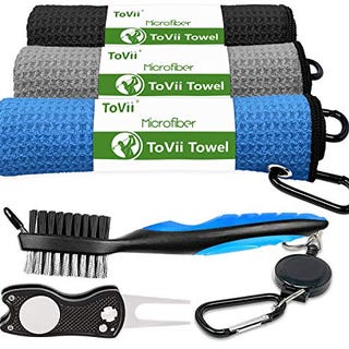 ToVii Golf Towel and Brush Kit ToVii Golf Towel and Brush Kit