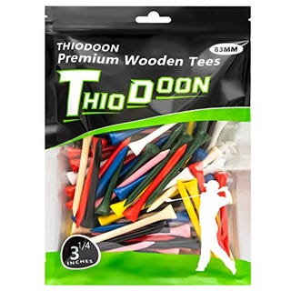 Thiodoon Professional Natural Wood Golf Tees Pack of 100 Thiodoon Professional Natural Wood Golf Tees Pack of 100