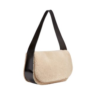 Dumpling Medium Shearling Shoulder Bag