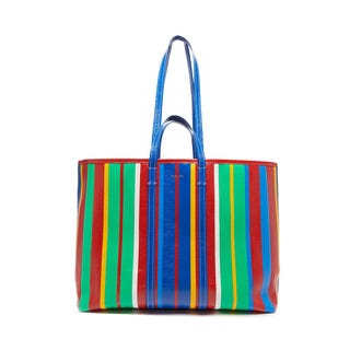 Barbès striped leather tote bag