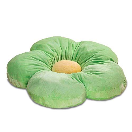 Green Flower Floor Pillow Seating Cushion 