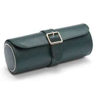 Wolf British Racing Green Triple Watch Roll Wolf British Racing Green Triple Watch Roll