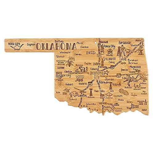 Oklahoma State-Shaped Cutting Board