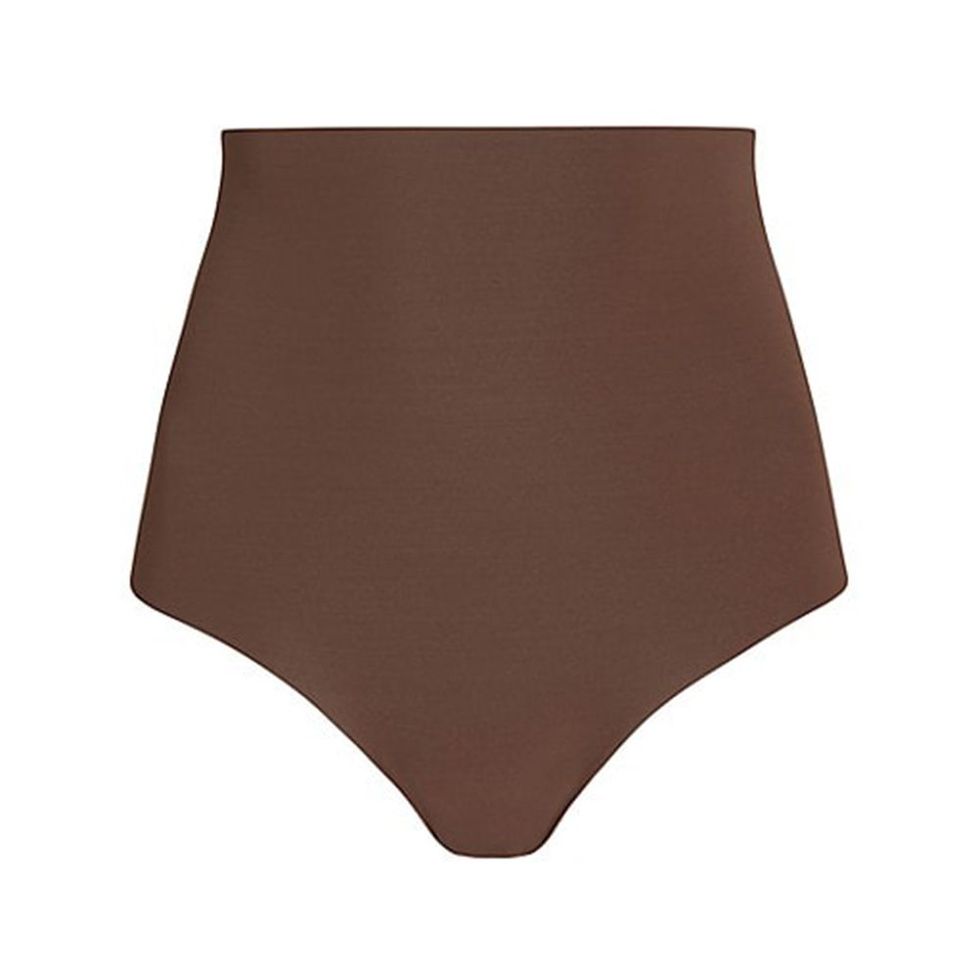 Core Microfiber Hipster Knickers in Brown & Nude