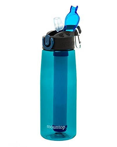 Philips GoZero Active Water Bottle with Fitness Filter, 20 oz, Blue