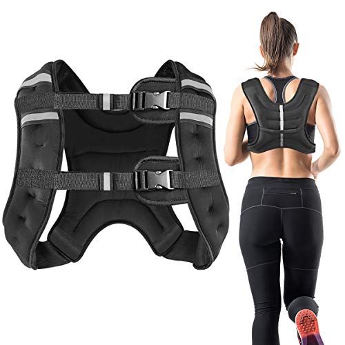 15kg Weighted Vest Fitness Strength Training Weight Loss Cardio Running Jacket 
