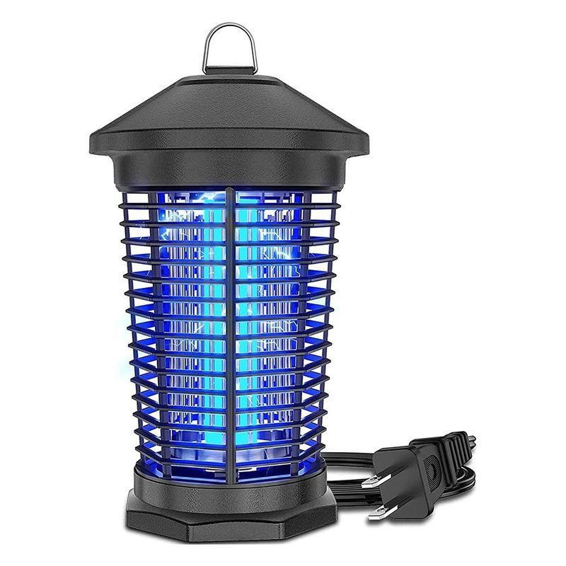 Electric Bug Zapper Outdoor & Indoor 1.5 Acre Coverage 15W Electric Insect Catcher & Killer for Mosquitoes Flies Gnats & Other Flying Pests Insects 4200V Killing Grid Bug Zapper 