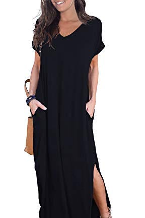 Loose Maxi Dress with Pockets