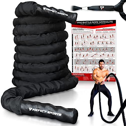 Pro Battle Ropes with Anchor Strap Kit