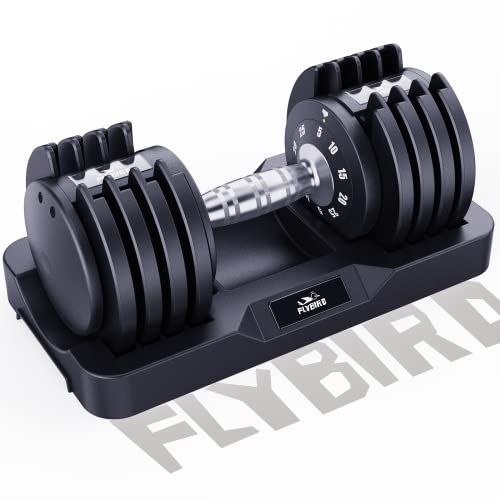 MHOME 90 lbs Adjustable Dumbbell Fitness Dumbbells Set 10 to 90 lbs Weights for Weight Workout and Strength Exercise in Home and Gym 