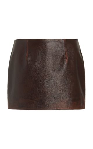 Haile Leather Mini Skirt