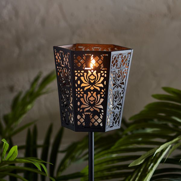 Yasmine Garden Stake Light with TruGlow® Candle