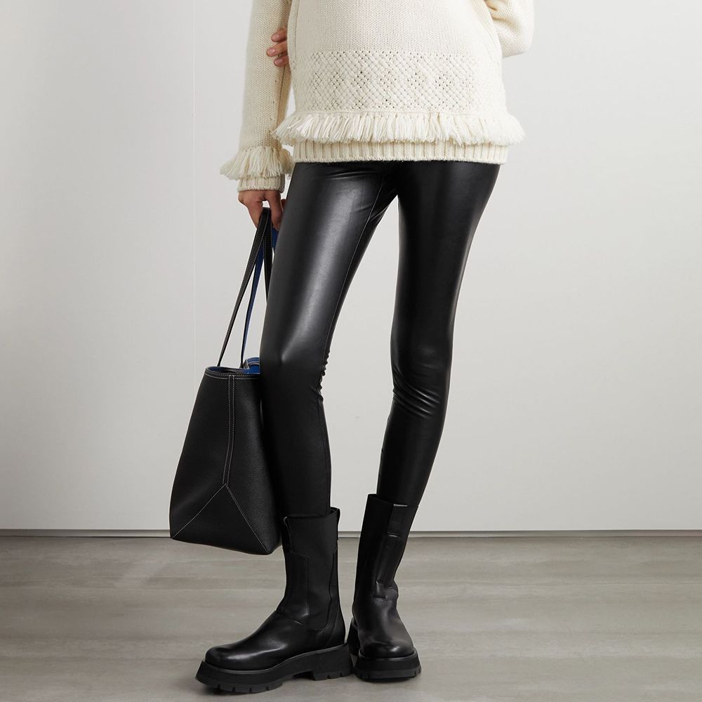 Michael kors hot sale leather leggings