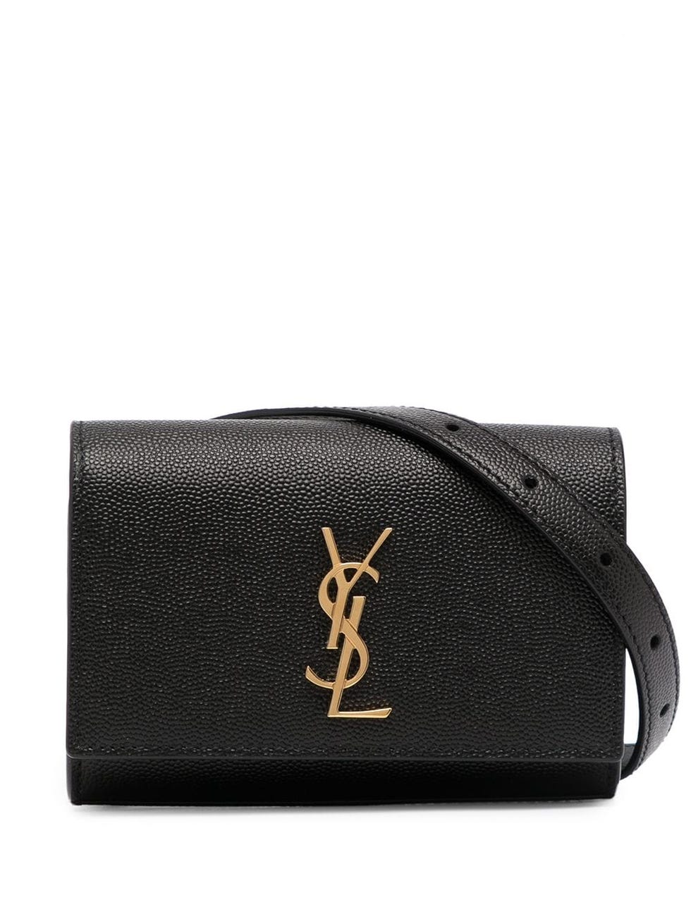 SAINT LAURENT Kate textured-leather belt bag