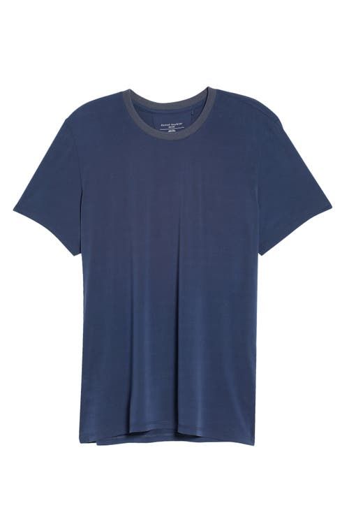 Mens's Contrast Crewneck Modal Blend T-Shirt