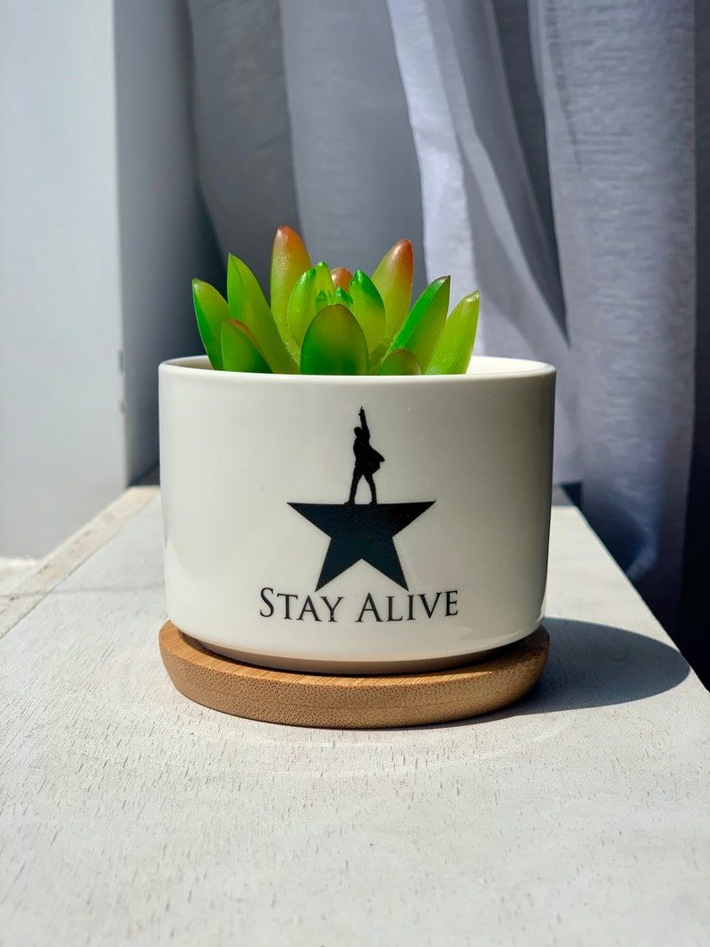 Stay Alive Ceramic Pot
