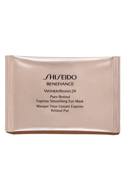 Shiseido Benefiance WrinkleResist24 Pure Retinol Express Smoothing Eye Mask at Nordstrom, Size 12 Count