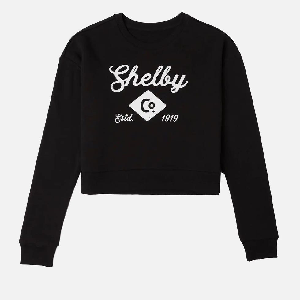Peaky Blinders Shelby Co. Ltd Women's Cropped Sweatshirt - Black