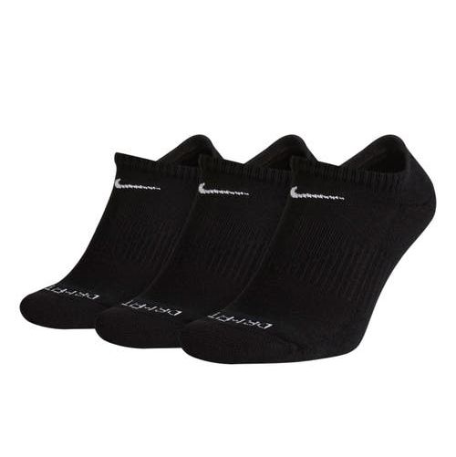 Dry 3-Pack Everyday Plus No Show Socks in Black/White at Nordstrom, Size Large