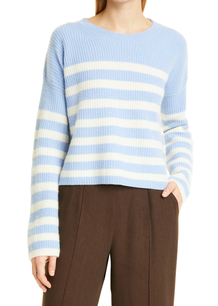 Toujours Stripe Cashmere Sweater