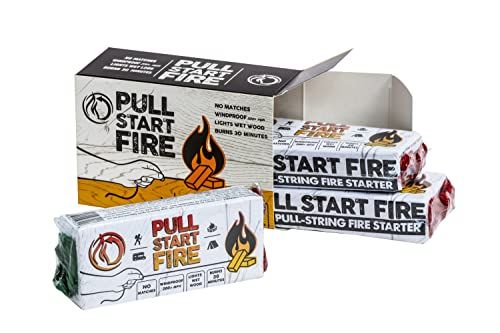 Pull Start Fire Matchfree Pull String Firestarter 3-Pack