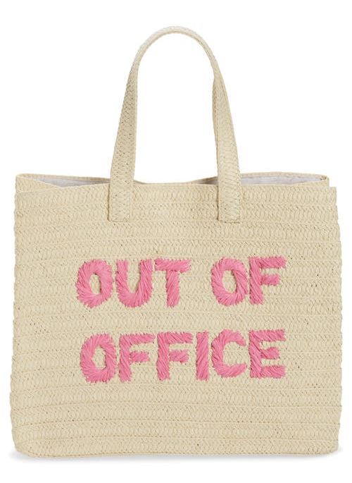 Out of Office Straw Tote