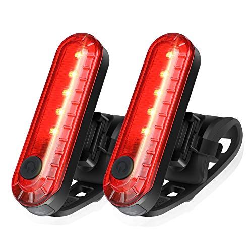 Gogogo USB Rechargeable Cool Bike Rear Light Set Tail Lamp LED Bicycle Warning Safety Waterproof for Optimum Cycling Safety 