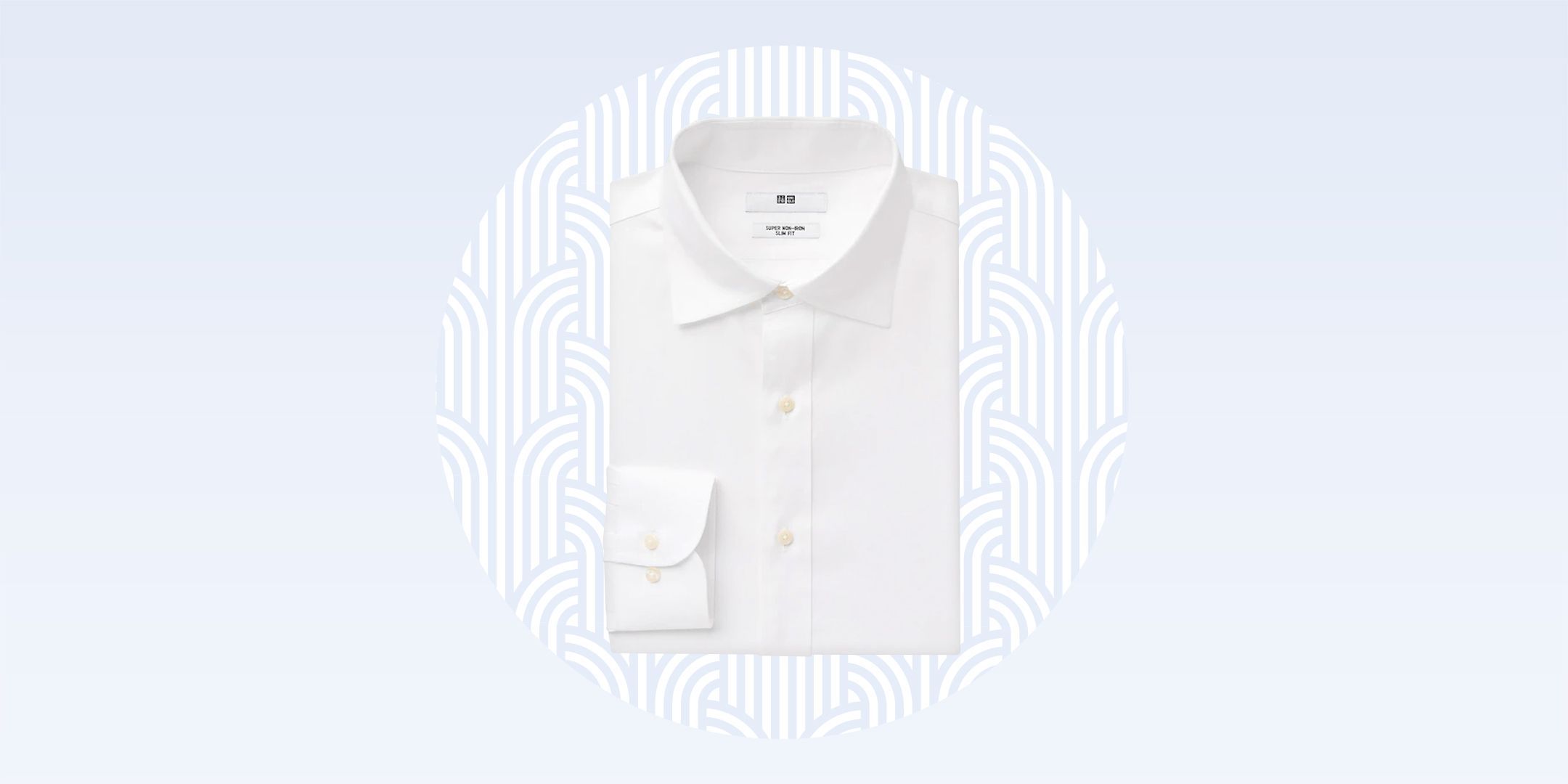Super Non-Iron Slim-Fit Long-Sleeve Shirt (Button Down Collar)