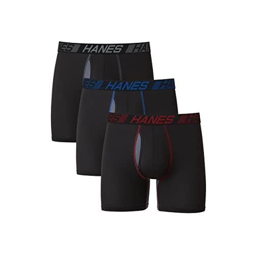 Hanes Total Support Pouch Men's Trunks, Anti-Chaffing, Moisture