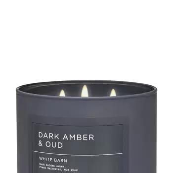 White Barn Dark Amber & Oud 3-Wick Candle