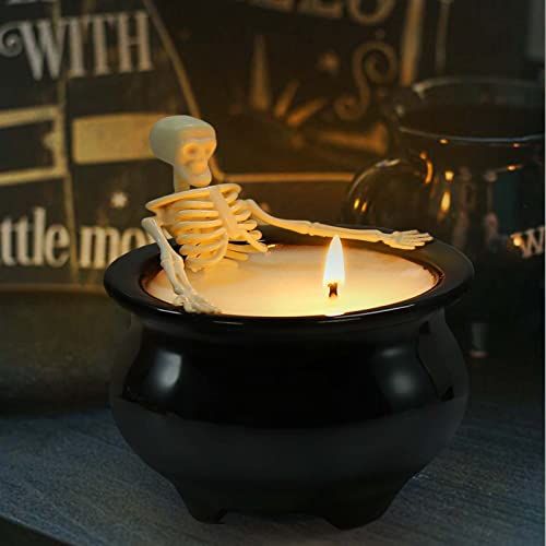 Skull Candle Black Halloween Decorations Home Haunted House Cosplay SupplieBIBB 