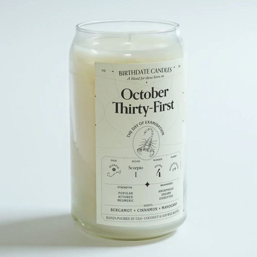 Birthdate Candles October Thirty-First Candle
