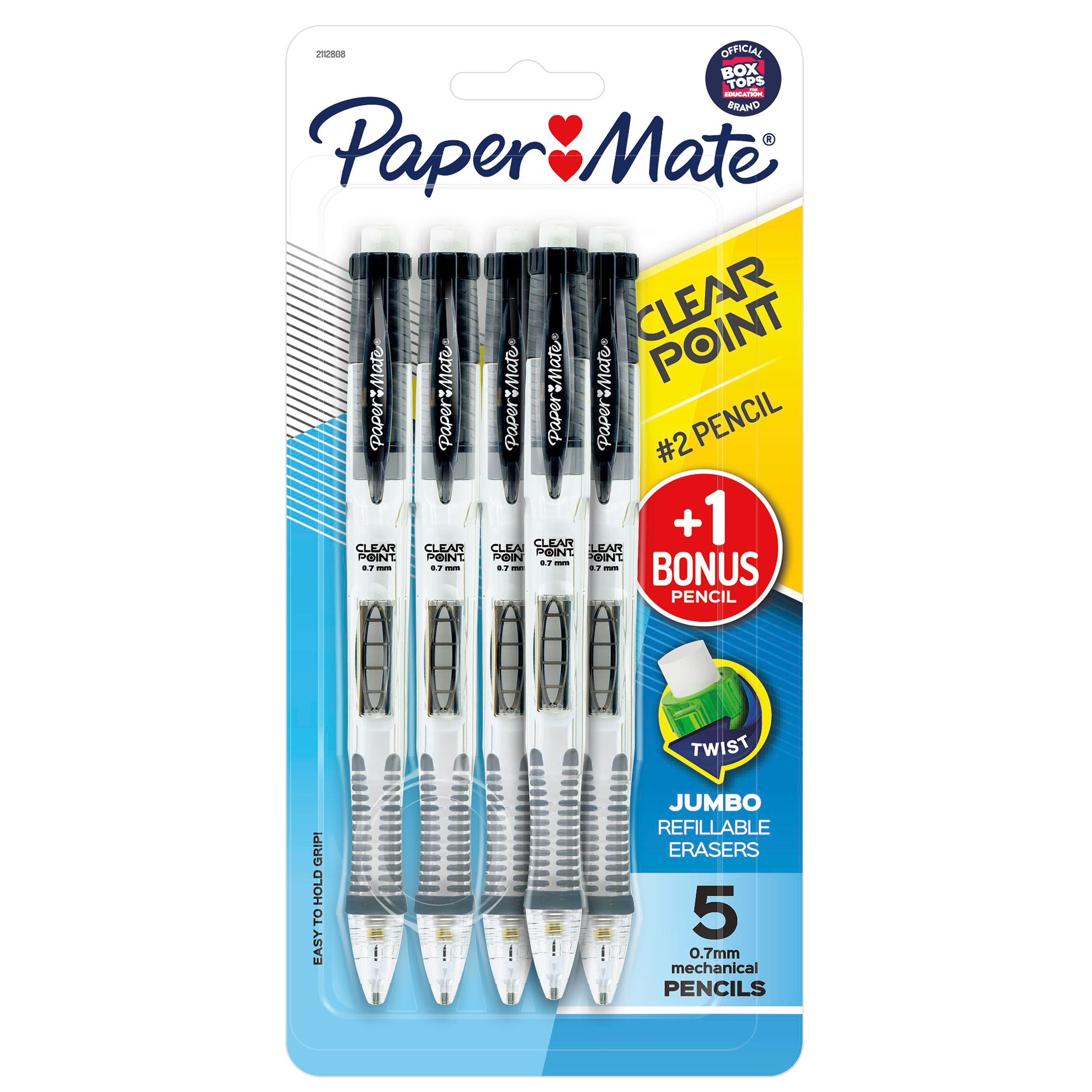 Paper Mate Clearpoint Mechanical Pencils, 5 Count