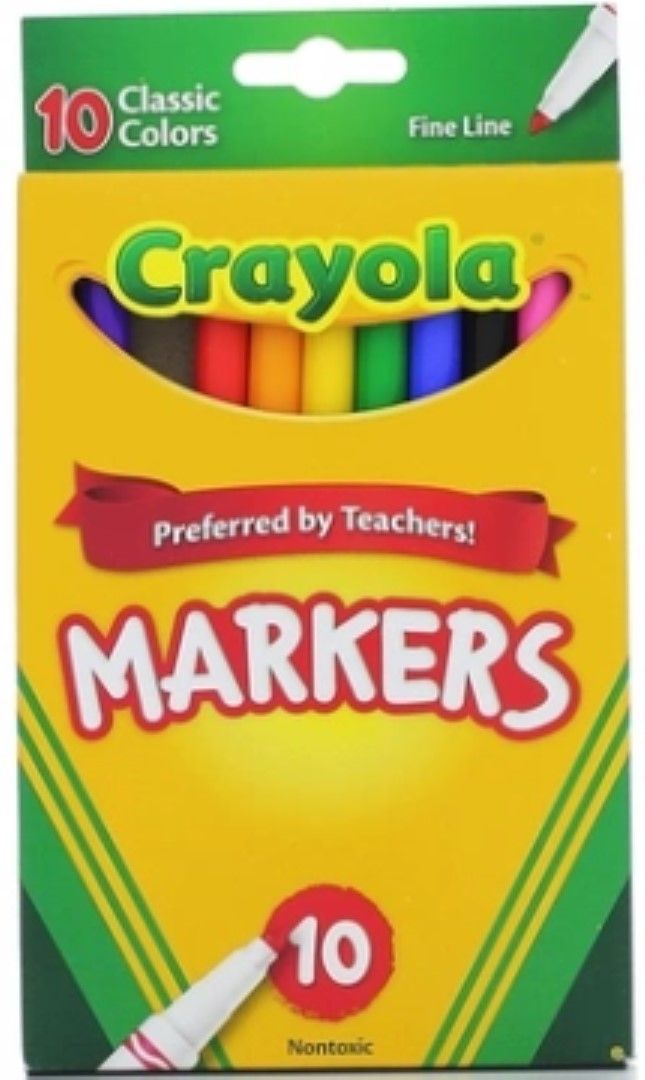 Crayola Original Marker Set, Set of 10