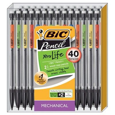 BIC #2 Xtra Life Mechanical Pencils, 40ct 