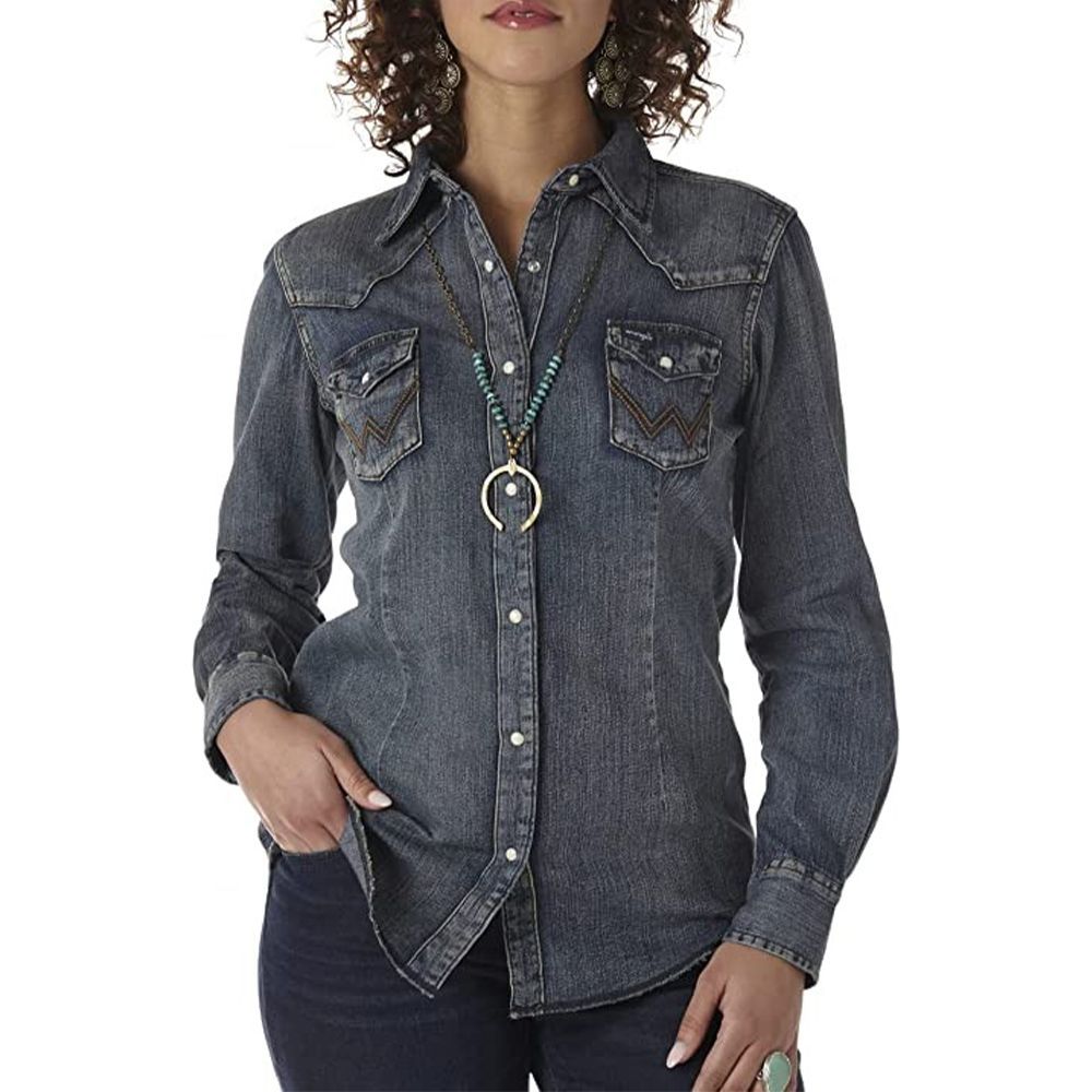 True religion hot sale western shirt womens