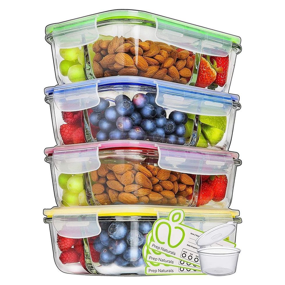 M MCIRCO [5-Pack, 36 oz] Glass Meal Prep Containers 3 Compartment with  Lids, Glass Lunch Containers,…See more M MCIRCO [5-Pack, 36 oz] Glass Meal  Prep