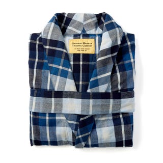 Belted Madras Robe Belted Madras Robe