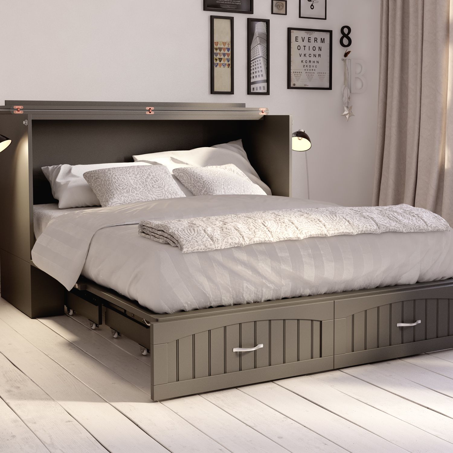 coolest murphy bed design