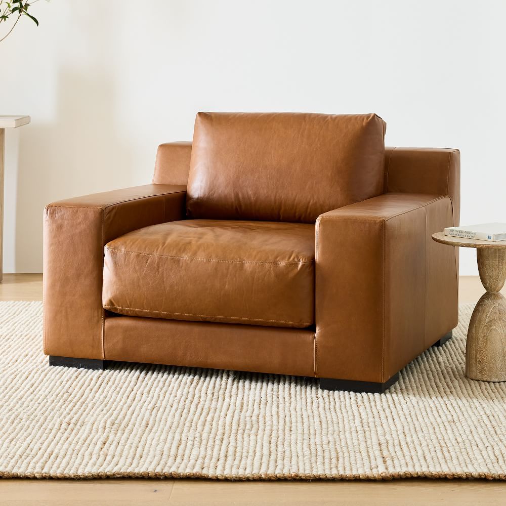 large comfy leather chair