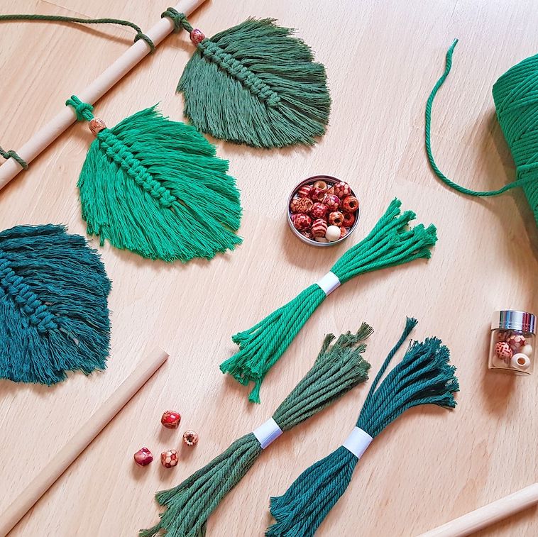 Macrame Kit, Macrame Beads DIY Eco Friendly Handcraft Multiple Uses Macrame  Supplies For Beginners For Plant Hangers 
