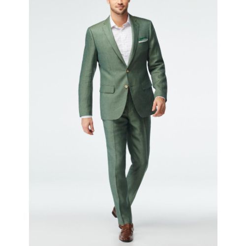 Sailsbury Green Linen Suit