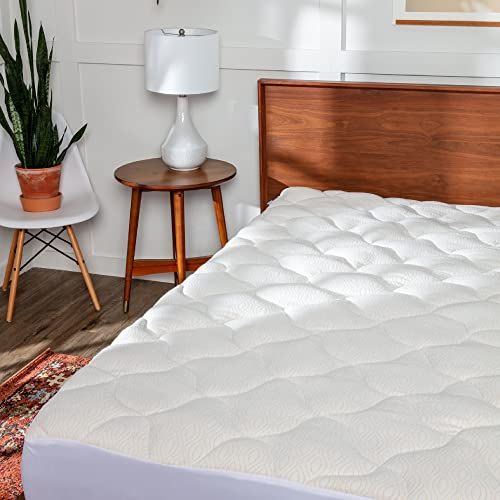 Copper Mattress Pad Twin - Extra Plush Pillowtop Mattress Topper for Pain Relief