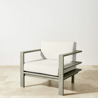 Williams Sonoma Home Ojai Outdoor Gri Teak Kulüp Sandalyesi